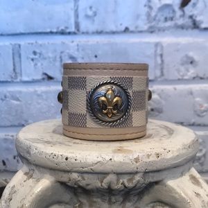 Handmade leather designer bracelet